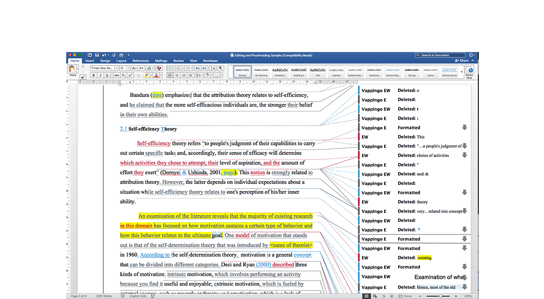 image of proofreading markup