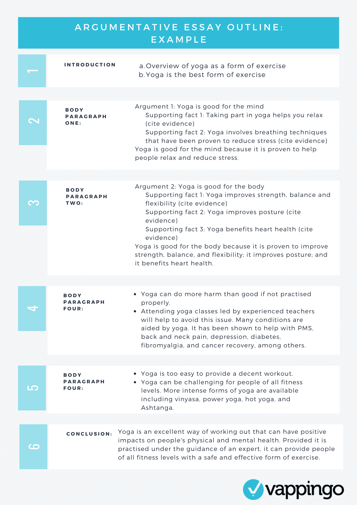 argumentative essay body outline